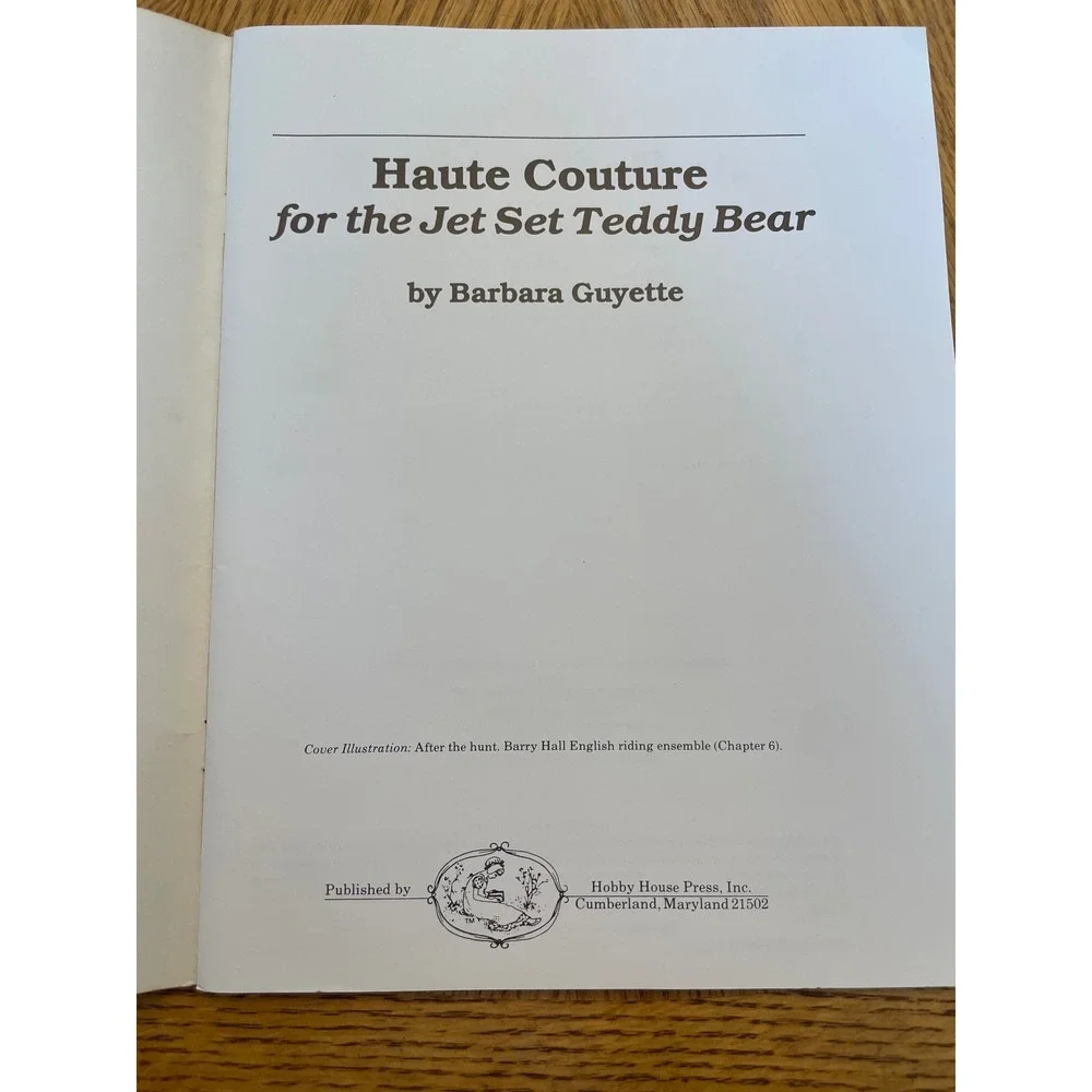 2 Vintage Teddy Bear Outfit Pattern Books Dressing All-American Haute Couture